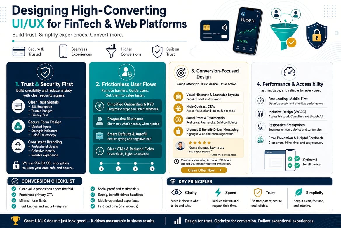 Designing High-Converting UI/UX for FinTech & Web Platforms